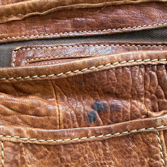 Vintage Y2K Ruehl No. 925 (A&F) Oversize Messenger Brown Leather Bag Academia - Picture 12 of 16